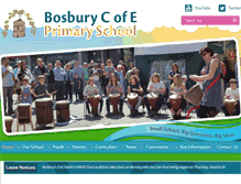 Tablet Screenshot of bosburyprimaryschool.co.uk